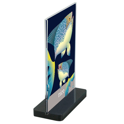 Acryl Tischaufsteller Black Bottom für Hotels, Bars und Cafés