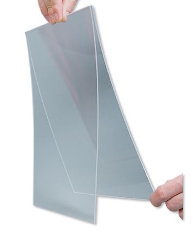 Flexibler Menühalter Swing Wing Acrylhalter für Gastronomie und Events