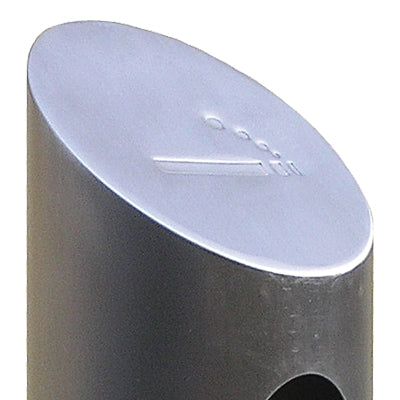 Pulverbeschichteter Zigaretten Wandascher Schwarz mit Edelstahl-Deckel 0,7 Liter