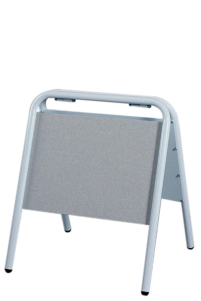 19 mm Stahlrohr Konstruktion des Expo Sign Kundenstoppers A3 Weiß mit Rüclplatte aus Aluminium