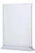 Doppelseitiger Upright Leaflet Acrylaufsteller für Restaurants und Hotels