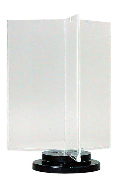 Menühalter-Tischaufsteller Spin für Events und Rezeptionen