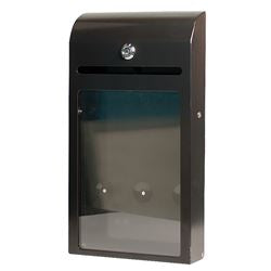 Feedbackbox A4 aus Stahl mit Schloss und A4-Sichtfenster – ideal zum Einsammeln von Beschwerden, Vorschläge, Gewinnspiele und Umfragen