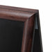 Kundenstopper Holz Premium, dunkelbraun, 68x120