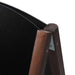 Kundenstopper Holz Premium mit abgerundeten Top, dunkelbraun, 55x85