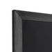 Kreidetafel - flacher Rahmen - schwarz - 56 x 150