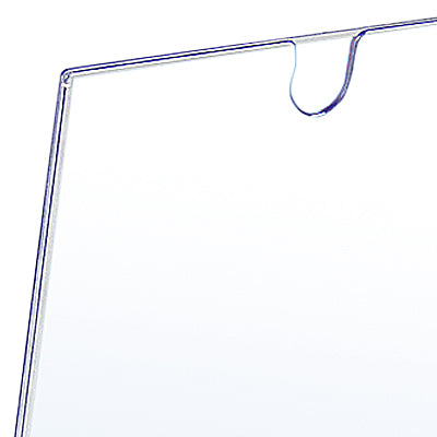 Infoständer Acryl L-Single mit Fach für Flyer und Prospekte