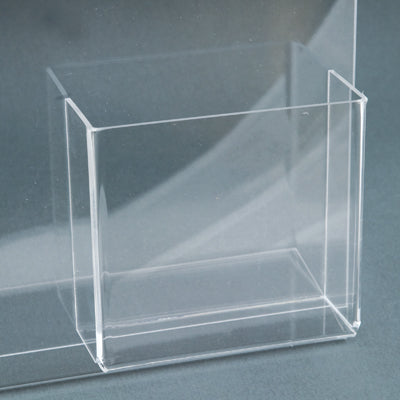 Acryl-Aufsteller L-Type A4 mit integriertem Kartenhalter