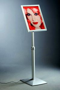 Hochwertiger LED-Speisekartenständer mit Aluminiumrahmen und LED-Beleuchtung