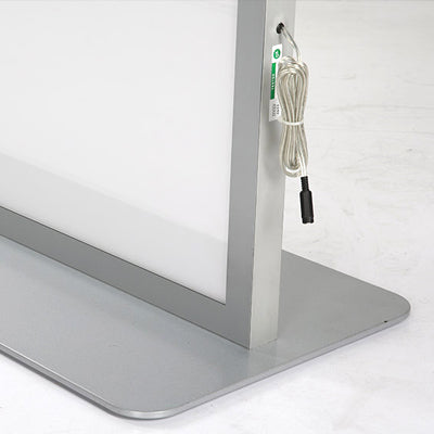 LED Werbedisplay Totem doppelseitig mit magnetischer Acrylfront und stabilem Fuß
