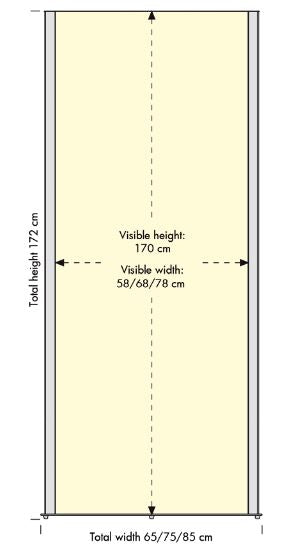 LED Werbestand Totem Elipse für Innenbereiche-detail-4-abmessungen