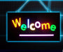 LED- Schild "Welcome"  - Wasserdicht