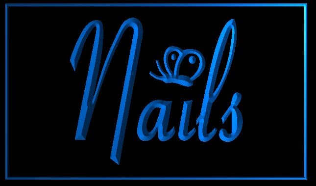LED Schild "Nails"