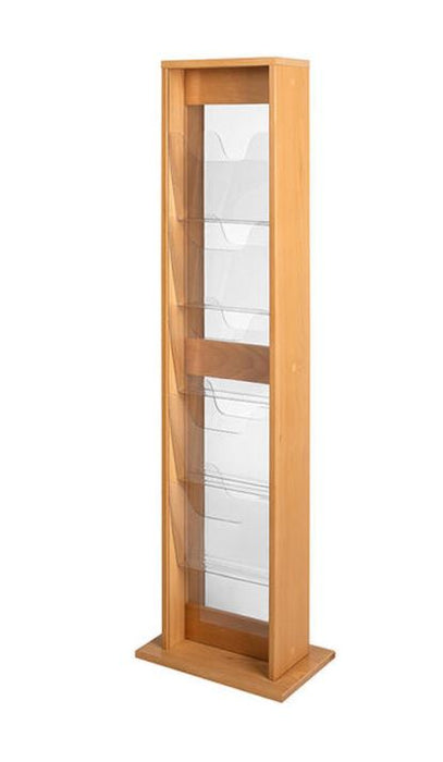 Prospektständer - Holz - 10 x A4-doppelseitig
