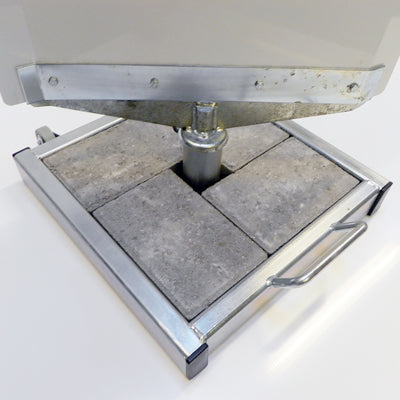 Schwerer Betonfuß des Spin Sign Outdoor Kundenstoppers für maximale Standfestigkeit