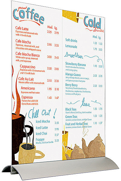 Swing Wing Tischaufsteller – Einsatz für Flyer & Menuekarten-a4