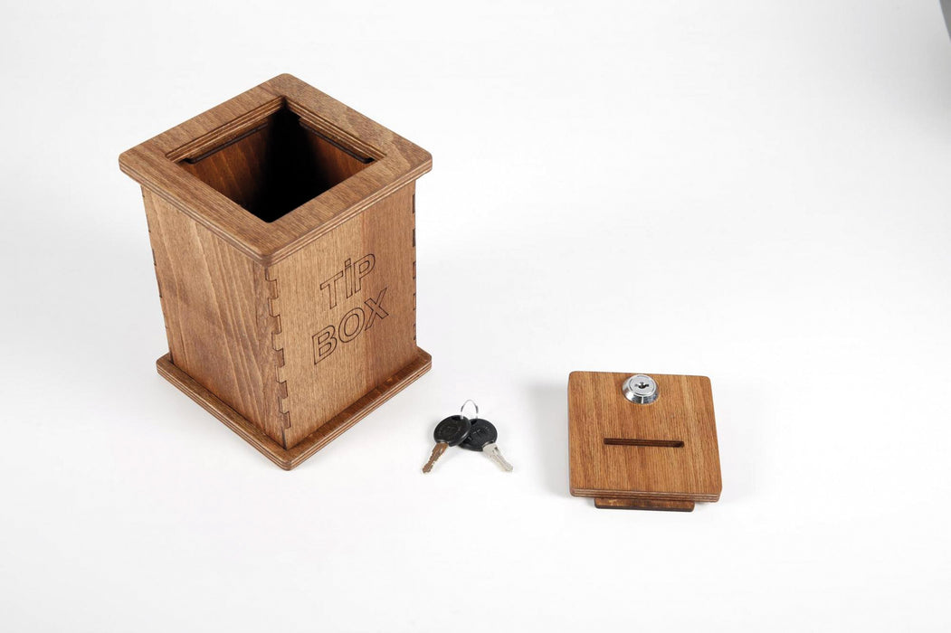 Tip & Spenden Box - Holz - 9