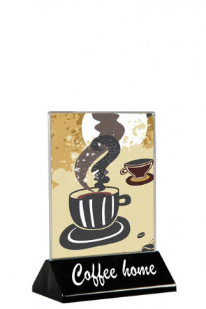 Tischaufsteller Acryl – Pyramid Modell für Cafes & Bars-a6_vertikal-schwarz