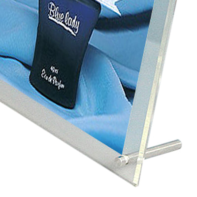 Klarer Menühalter Acryl mit Standfuß für Angebote & Informationen