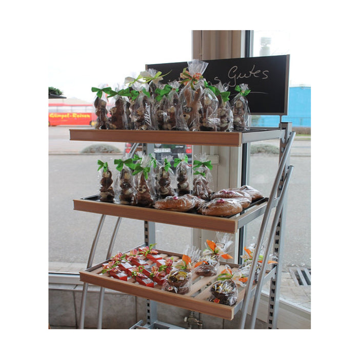 Hochwertiger Aktionsständer für Supermarkt, Bäckerei & Backshops