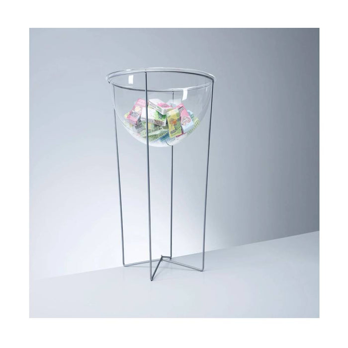 Warenschütte Acryl mit Metallständer für Impulsartikel