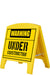 Warnaufsteller - Mini - Kunststoff-gelb