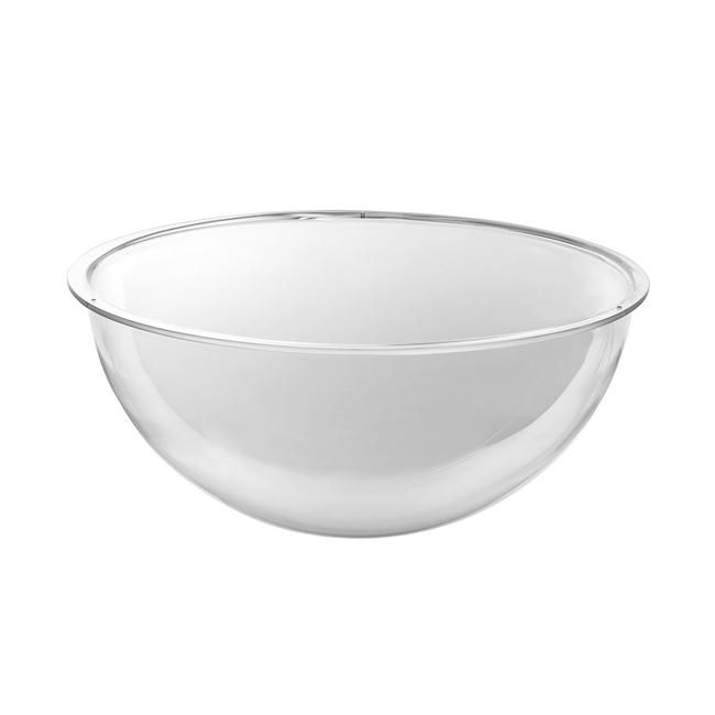 Transparente Verkaufsschale aus Acryl in Halbkugelform