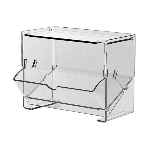 Acrylschütte für Kugelschreiber – glasklare Stiftebox mit 2 Öffnungen