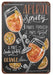 Aperol Spritz Cocktail Rezept Wandschild im Vintage-Stil, 20x30 cm