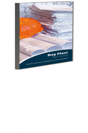 Beispielbanner im einseitigen Banner-Rahmen Bay zur Wandpräsentation - 100x100