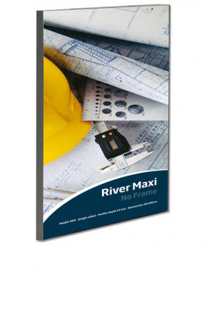 Banner-Rahmen River einseitig aus Aluminium zur Wandmontage - 50x70