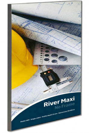 Banner-Rahmen River einseitig aus Aluminium zur Wandmontage - 70x100