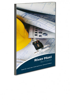 Banner-Rahmen River einseitig aus Aluminium zur Wandmontage - a2