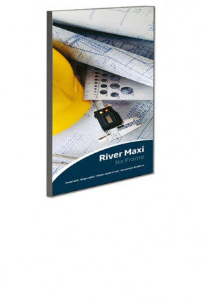 Banner-Rahmen River einseitig aus Aluminium zur Wandmontage - a3