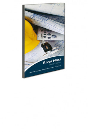 Banner-Rahmen River einseitig aus Aluminium zur Wandmontage- a4