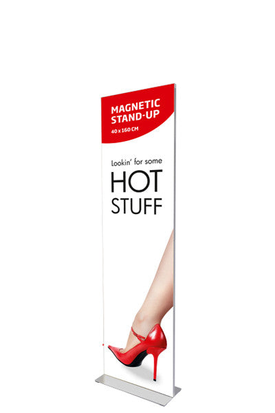 Banner-Ständer Magnetic Stand-Up aus Aluminium doppelseitig