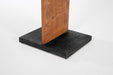Boden-Prospektständer - Holz - 6 X A4-schwarze bodenplatte