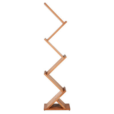 Moderner Prospektständer Holz Zig Zag – Seitenansicht