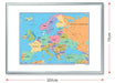 Europakarte Whiteboard mit Abmessungen 103 x 73 cm