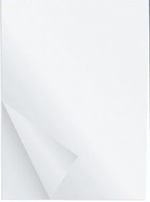 Weißer Flipchart Papierblock im Format 59 x 80 cm für Meetings und Seminare
