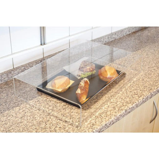 Food-Abdeckhaube und Spuckschutz aus Acryl für Bäckereien und Buffets