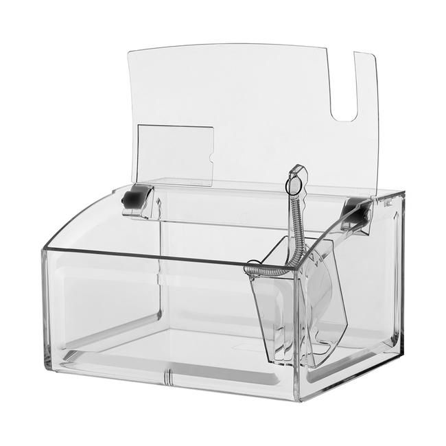 Food Spender Maxi geöffnet – Acrylbehälter mit Deckel und hygienischer Schaufel für losen  Lebensmittel, Bonbons, Süßigkeiten, ideal für Unverpackt-Läden