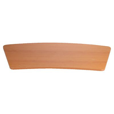 Holzplatte für gebogene Messetheke, bobil und Aluprofilen und austauschbaren Paneelen mit Ablagefach