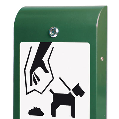 Grüner Hundebeutelspender für Parks und öffentliche Plätze