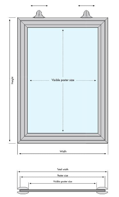 Slide-In Rahmen, Vertical, 25mm