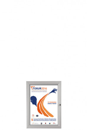 Info & Plakat Schaukasten A4 – wetterfest, abschließbar, Aluminiumrahmen