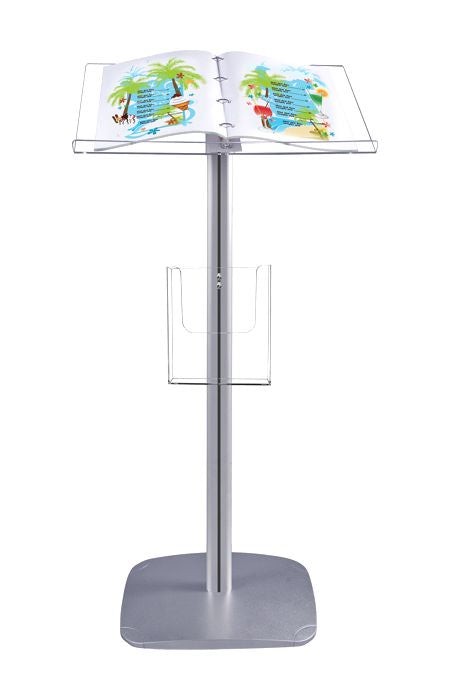Infoständer Easy A4 Lesepult mit zusätzlichem Prospekthalter aus Acryl