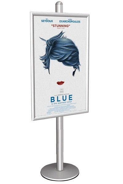 Infoständer einseitig mit Klapprahmen freistehend im Format B1 als Plakatständer für Messe und Ausstellung - 70 x 100cm