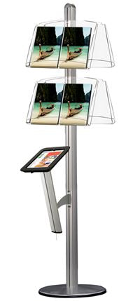 Rückseite der stabilen Aluminiumhalterung für iPad Air