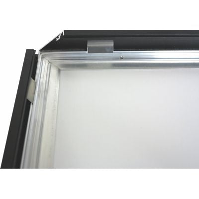 Klapprahmen Aluminium 33 mm Schwarz A5 bis 100 × 140 cm – Eckverbindung im Detail 2